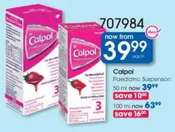 Clicks Calpol Paediatric Suspension offer