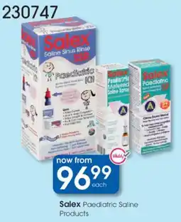 Clicks Salex Paediatric Saline Products offer