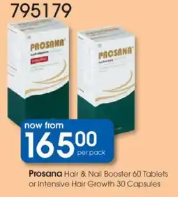 Clicks Prosana Hair & Nail Booster Tablets or Intensive Hair Growth Capsules offer
