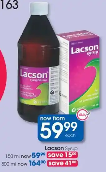 Clicks Lacson Syrup offer