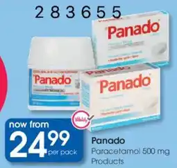 Clicks Panado Paracetamol 500 mg Products offer