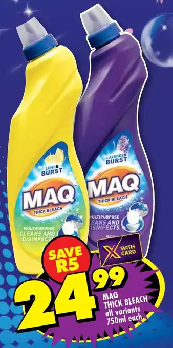 Shoprite Maq thick bleach offer