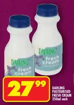 Shoprite Darling pasteurised fresh cream offer