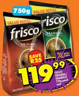 Shoprite Frisco original/ granules pouch offer