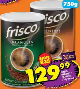 Shoprite Frisco original/ granules tin offer
