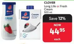 Makro Clover Long Life or Fresh Cream offer