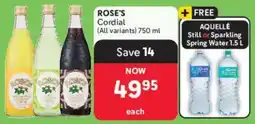 Makro Rose's Cordial offer