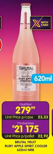 Shoprite Liquor Brutal fruit ruby apple spirit cooler nrb offer