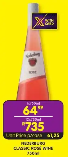 Shoprite Liquor Nederburg classic rosé wine offer