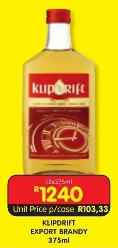 Shoprite Liquor Klipdrift export brandy offer