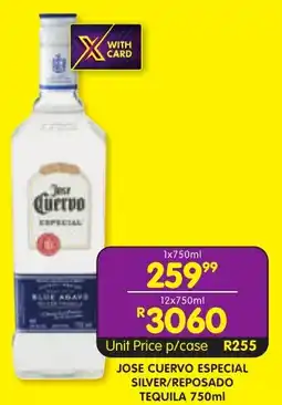 Shoprite Liquor Jose cuervo especial silver/ reposado tequila offer