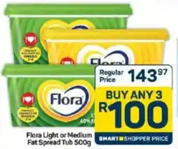 Pick n Pay Flora Light or Medium Fat Spread Tub offer