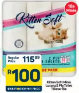 Pick n Pay Kitten Soft Minis Luxury 2 Ply Toilet Tissue offer