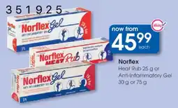 Clicks Norflex Heat Rub or Anti-Inflammatory Gel offer