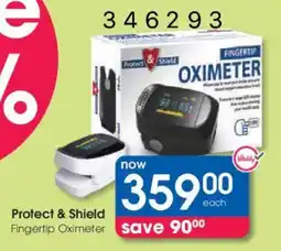 Clicks Protect & Shield Fingertip Oximeter offer
