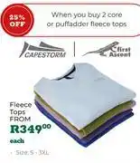 Outdoor Warehouse Capestorm/First Ascent Fleece Tops (Sizes S-3XL) Priced From offer