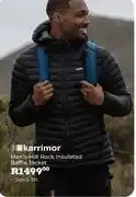 Outdoor Warehouse Karrimor Men's Hot Rock Insulated Baffle Jacket (Size S-3XL) offer