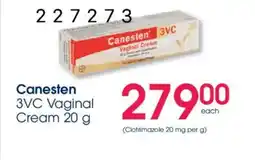 Clicks Canesten 3VC Vaginal Cream offer