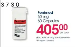 Clicks Ferrimed 50 mg Capsules offer