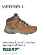 Outdoor Warehouse Merrell Women's Erie Mid Leather Waterproof Boots (Size 4.5-8.5) offer