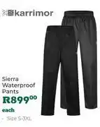 Outdoor Warehouse Karrimor Sierra Waterproof Pants (Size S-3XL) offer