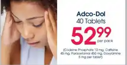 Clicks Adco-Dol 40 Tablets offer