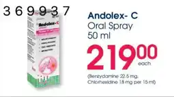 Clicks Andolex- C Oral Spray offer