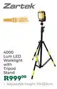 Outdoor Warehouse Zartek 4000 Lumens LED Worklight With Tripod Stand (70-220cm Adjustable Height) offer
