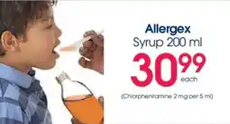 Clicks Allergex Syrup offer
