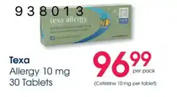Clicks Теха Allergy 10 mg Tablets offer
