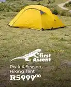Outdoor Warehouse First Ascent Peak 4 Season Hiking Tent offer