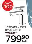 CTM Tivoli Como Chrome basin Mixer Tap offer