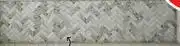 CTM Calacatta Herringbone Grey Marble Look Matt Porcelain Mosaic 287 x 287mm offer