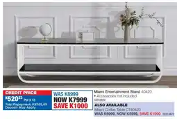 OK Furniture Miami Entertainment Stand offer