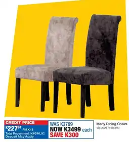OK Furniture Marly Dining Chairs offer