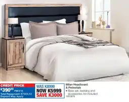 OK Furniture Milan Headboard & Pedestals offer