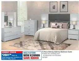 OK Furniture Britney Sabrina Bedroom Suite offer