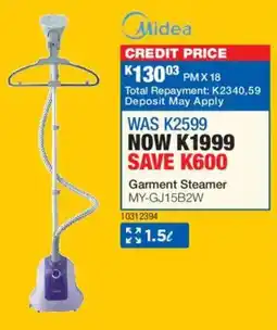 OK Furniture Midea Garment Steamer offer