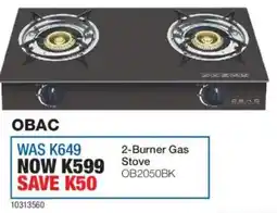 OK Furniture Obac 2-Burner Gas Stove offer