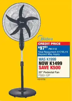 OK Furniture Midea 20" Pedestal Fan offer