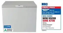 OK Furniture KIC White Chest Freezer offer