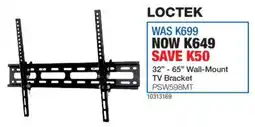 OK Furniture Loctek 32"-65" Wall-Mount TV Bracket offer