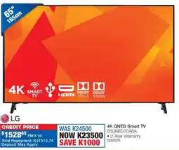 OK Furniture LG 65" 4K QNED Smart TV offer