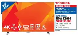 OK Furniture Toshiba 50" 4K QLED Smart TV offer