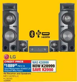 OK Furniture LG AV Receiver and Speakers offer