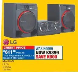 OK Furniture LG Mini Hi-Fi offer