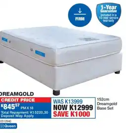 OK Furniture Dreamgold Base Set offer