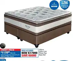 OK Furniture Ortho Line Pillow-Top Base Set offer
