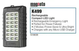 OK Furniture Magneto Rechargeable Compact LED Light offer