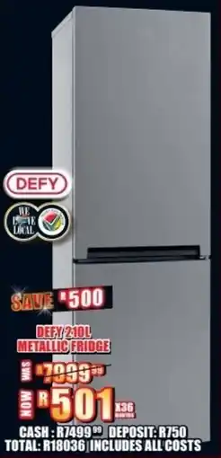 Lewis Defy metallic fridge offer